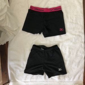 set of two mizuno spandex